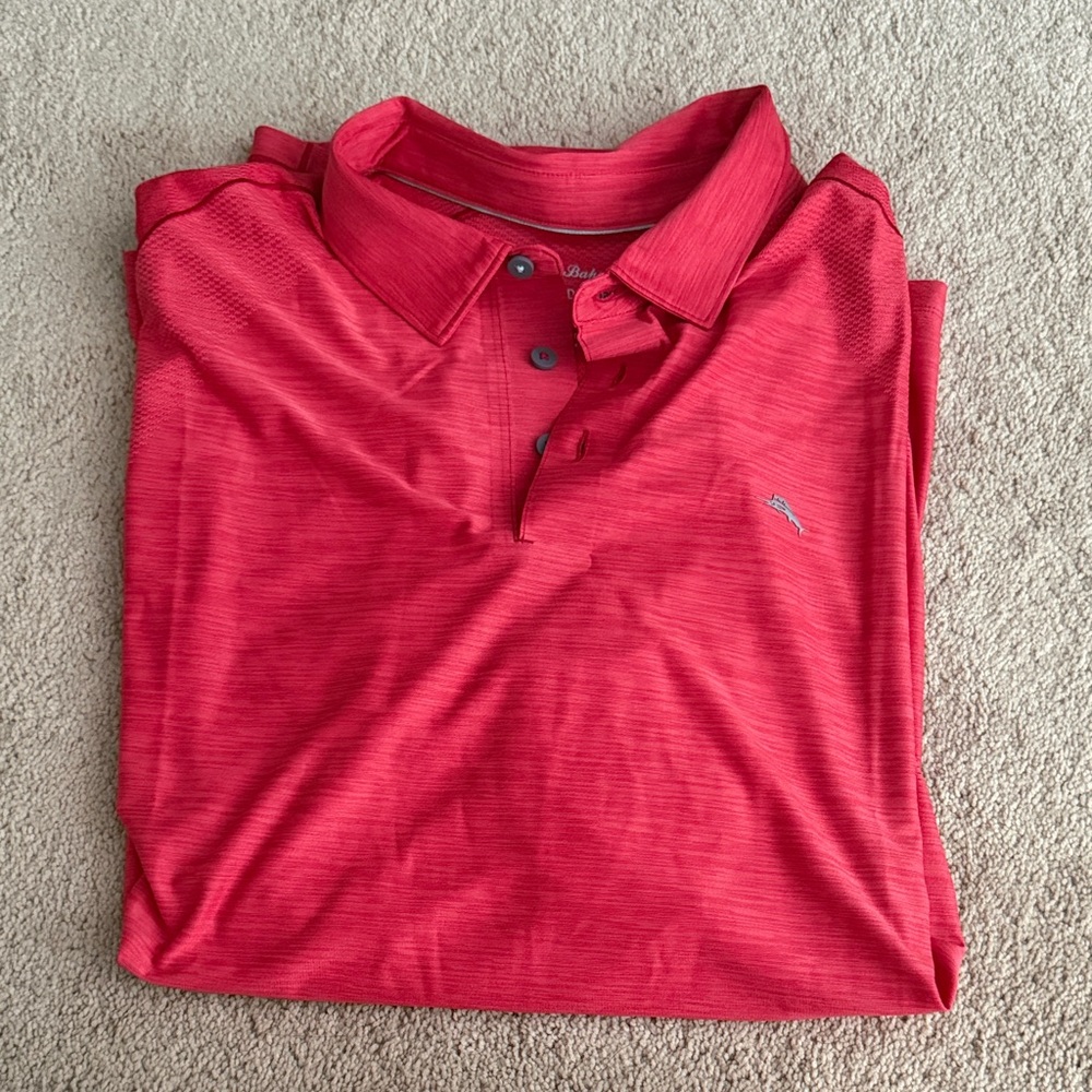 Tommy Bahama Island Zone Red Polo Shirt